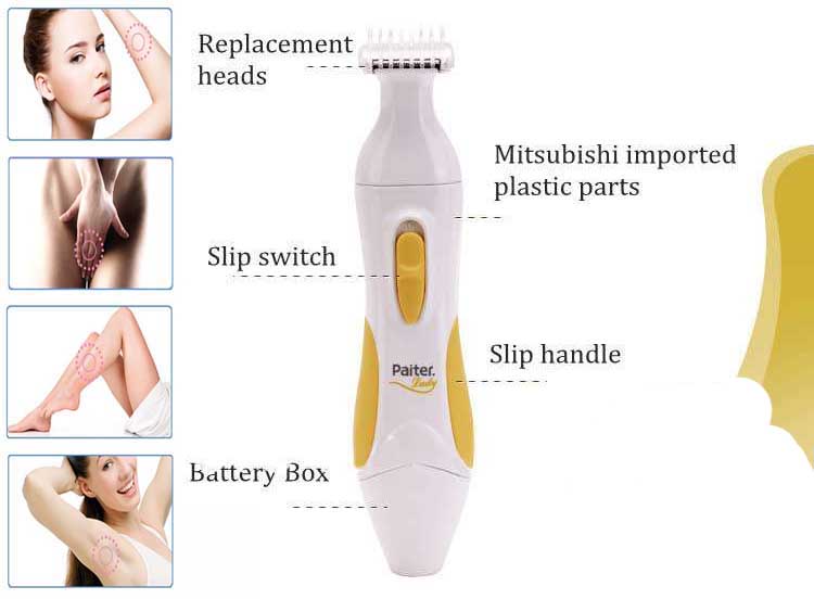 Latest Paiter 3in1 Electric Lady Shaver PLS-01